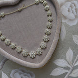 Nicola Bathie Jewelry Necklace Bezel Flower Necklace