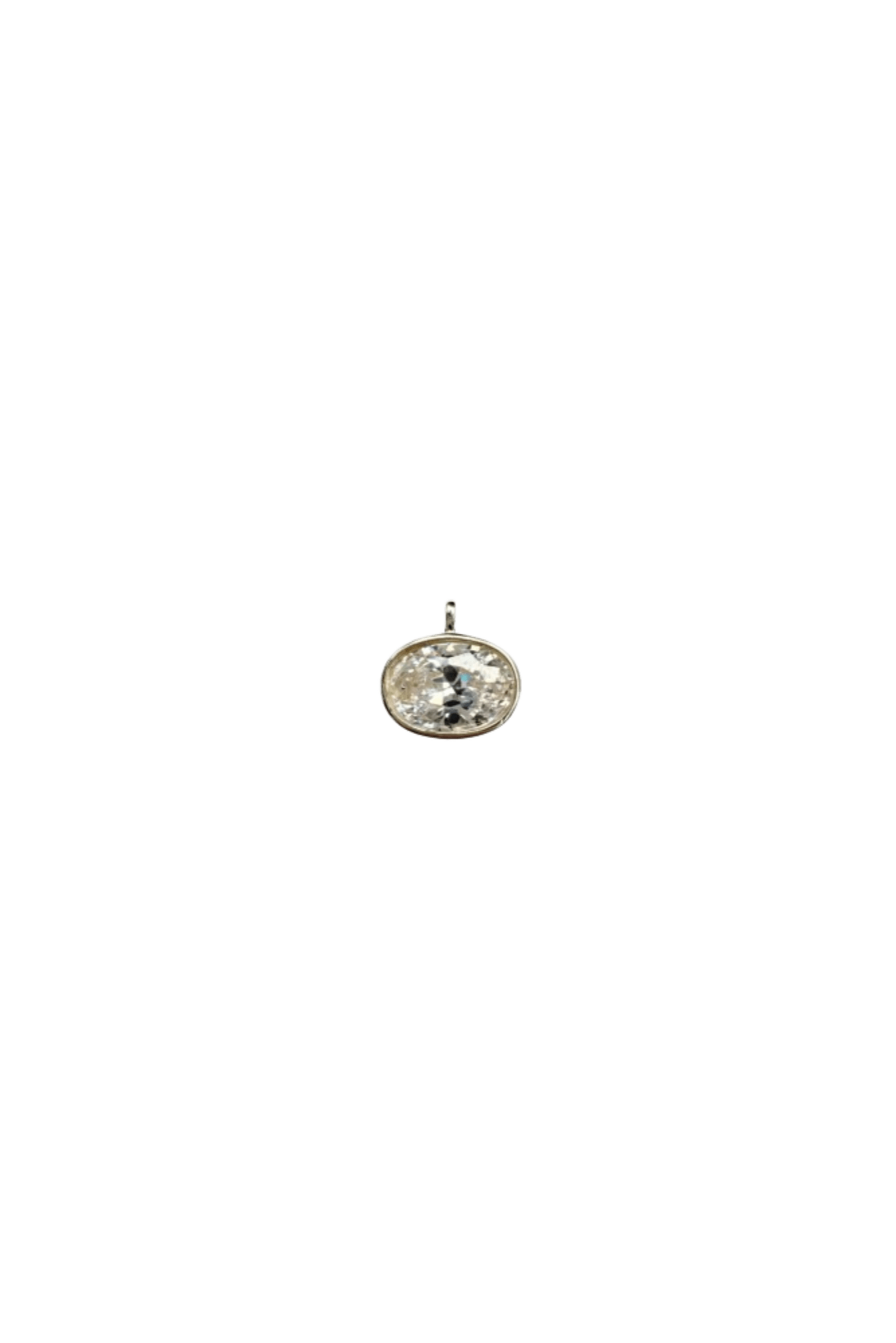 Nicola Bathie Jewelry Necklace Bezel Oval Charm