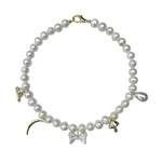 Nicola Bathie Jewelry necklace Limited Edition: Freshwater Pearl & Butterfly Charm Necklace