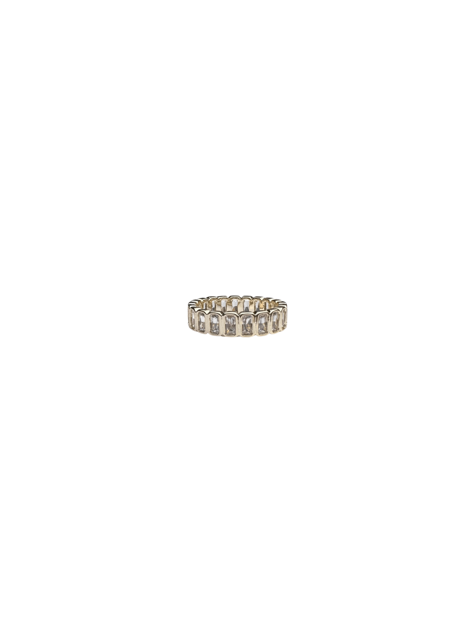 Nicola Bathie Jewelry Ring Blanc Baguette Band