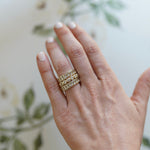 Nicola Bathie Jewelry Ring Blanc Baguette Band