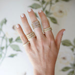 Nicola Bathie Jewelry Ring Blanc Baguette Band