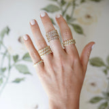 Nicola Bathie Jewelry Ring Blanc Baguette Band