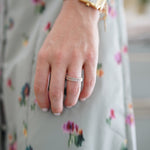 Nicola Bathie Jewelry Ring Blanc Baguette Band