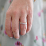 Nicola Bathie Jewelry Ring Blanc Baguette Band