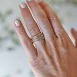 Nicola Bathie Jewelry Ring Blanc Baguette Band