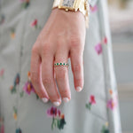 Nicola Bathie Jewelry Ring Pre-Order - Emerald Bezel Band