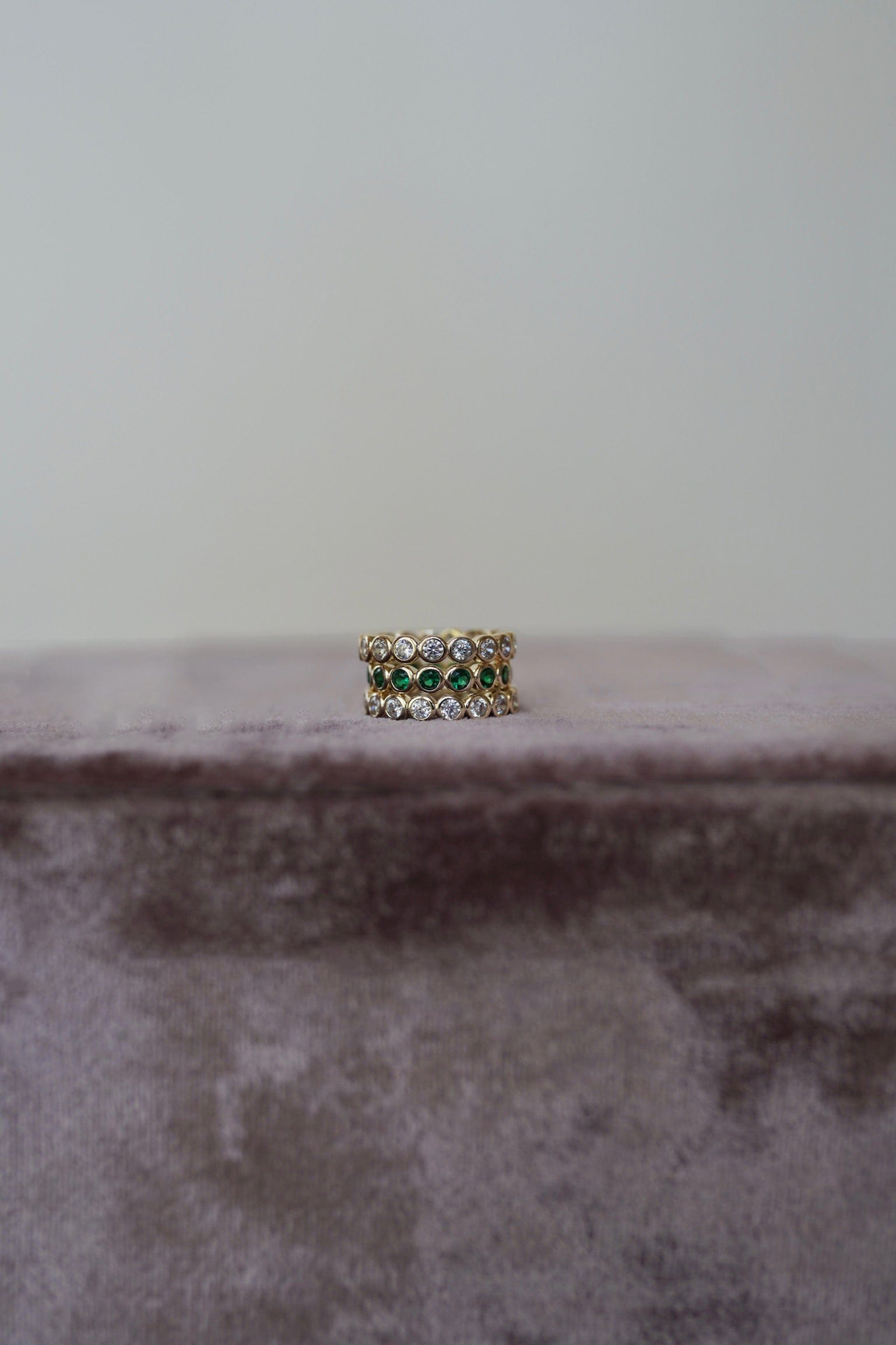 Nicola Bathie Jewelry Ring Pre-Order - Emerald Bezel Band