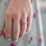 Nicola Bathie Jewelry Ring Pre-Order - Emerald Bezel Band