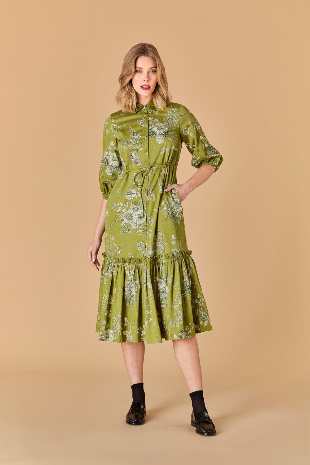 OLIVIA by Livro Dress Grace Dress- Evergreen Bouquets