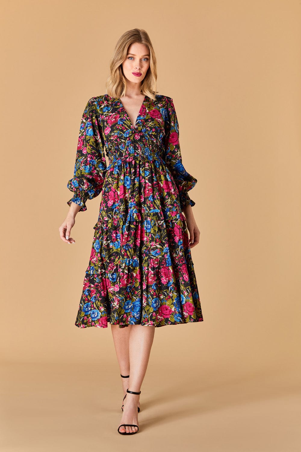 OLIVIA by Livro Dress Sloan Dress- Festive Floral