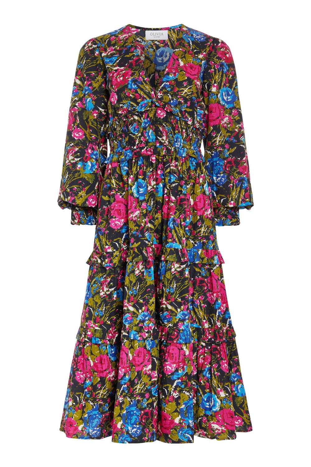 OLIVIA by Livro Dress Sloan Dress- Festive Floral