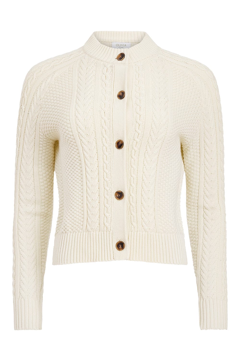 Olivia by Livro Fisherman Cardigan, Ivory