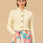 Olivia by Livro Fisherman Cardigan, Ivory