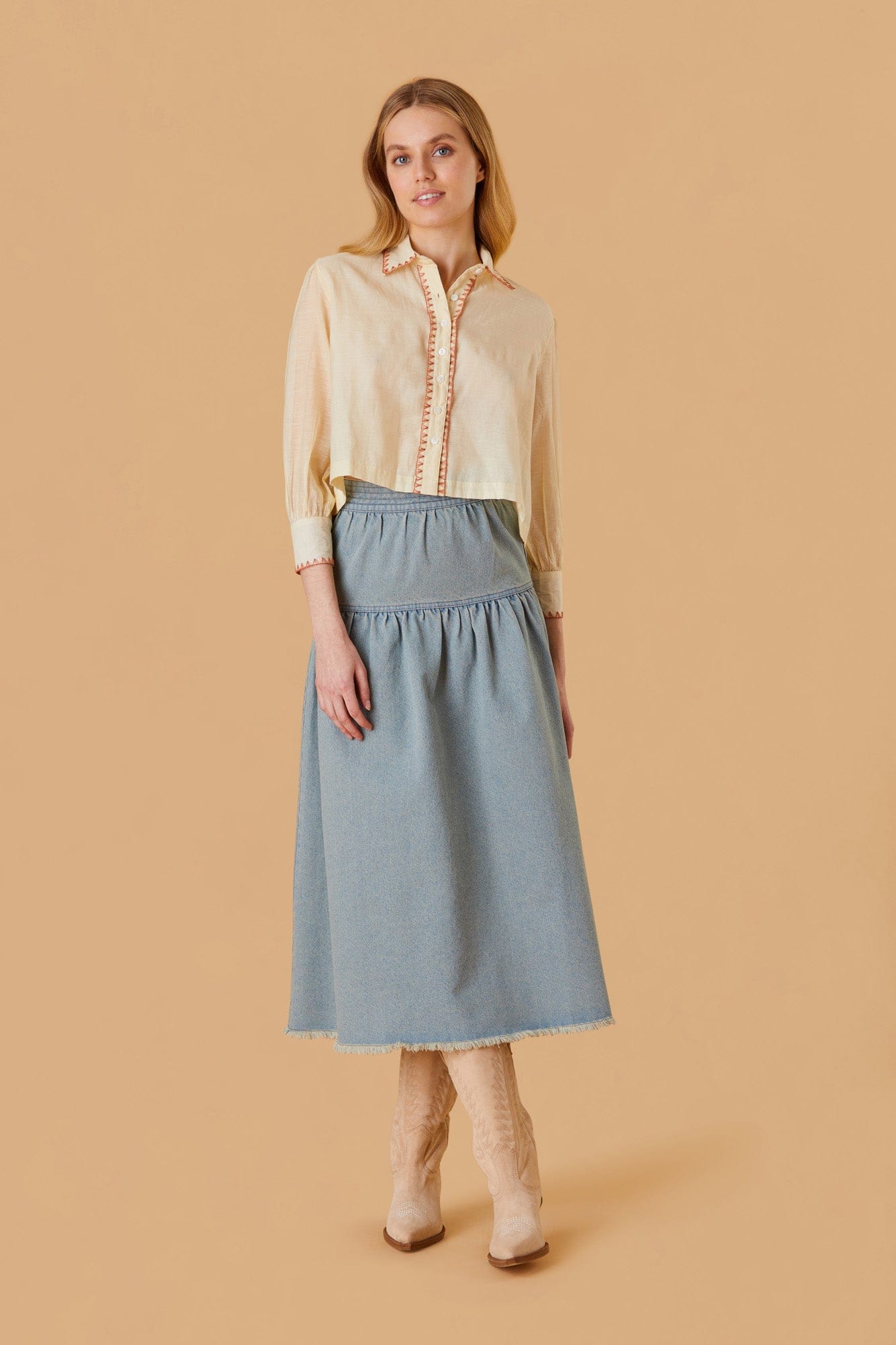 OLIVIA by Livro Quinn Skirt, Denim