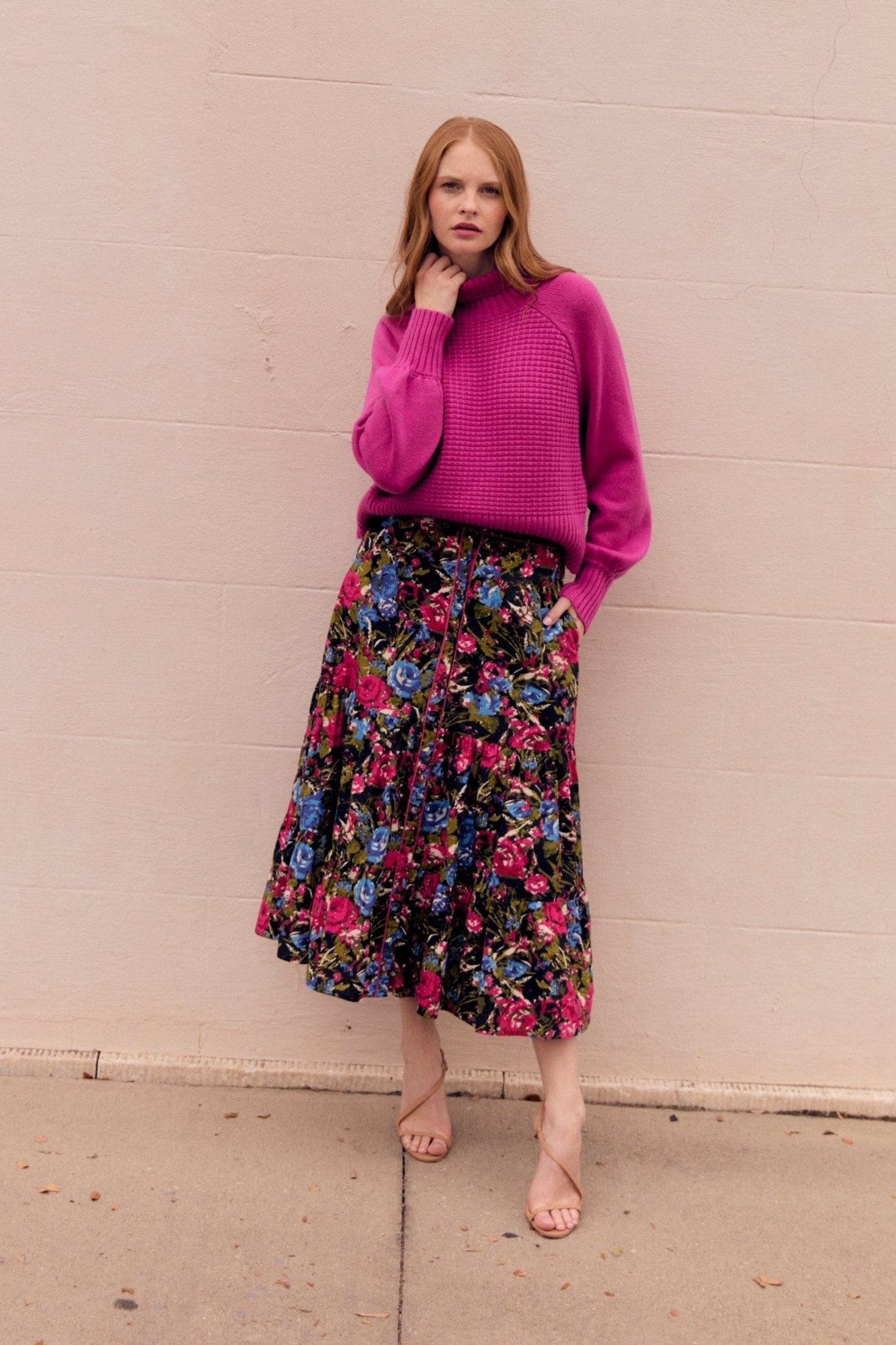 OLIVIA by Livro Skirt Eloise Skirt- Festive Floral