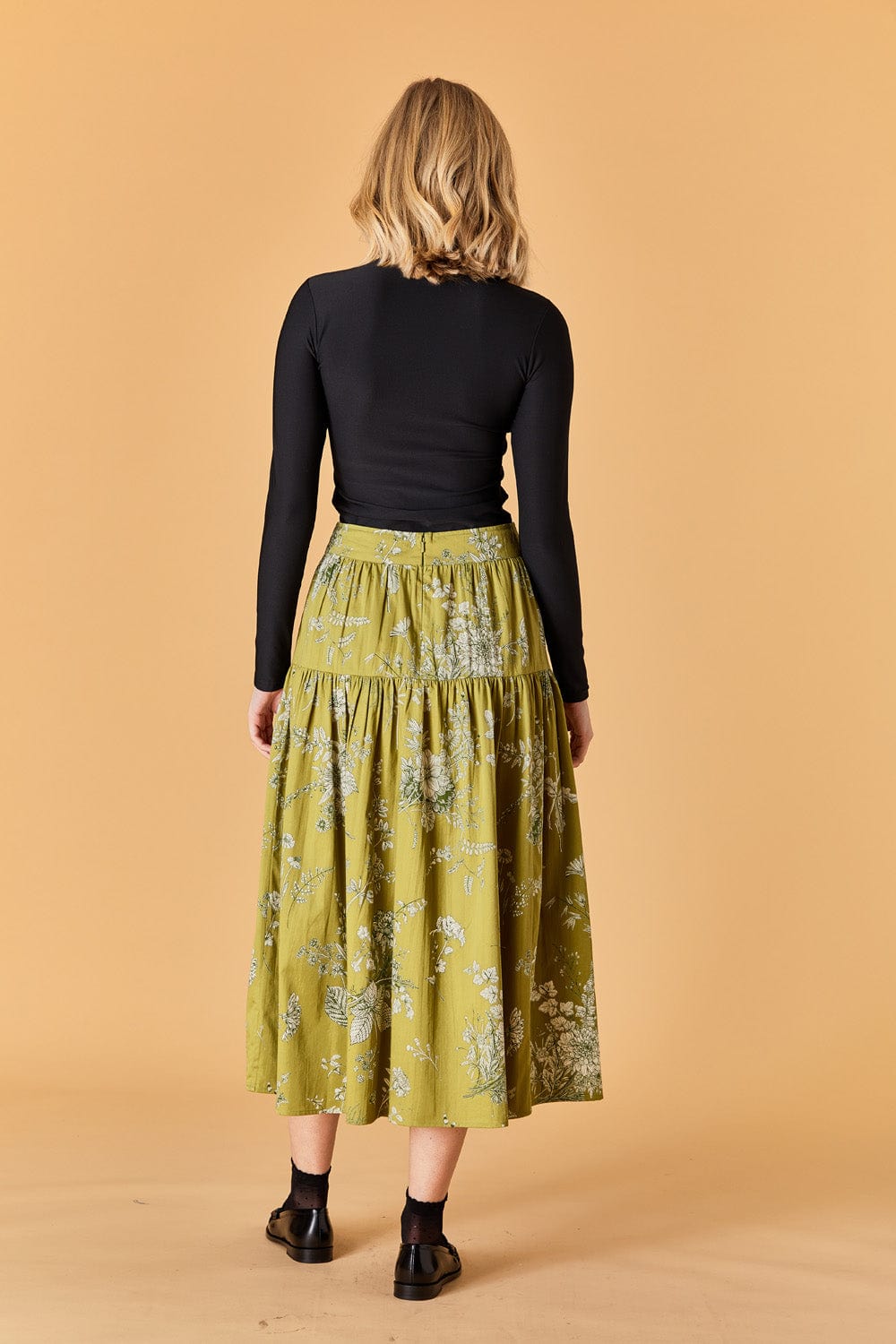 OLIVIA by Livro Skirt Quinn Skirt- Evergreen Bouquets