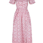 Onirik Dress Beatrice Maxi Dress Pink + Milky White Liberty