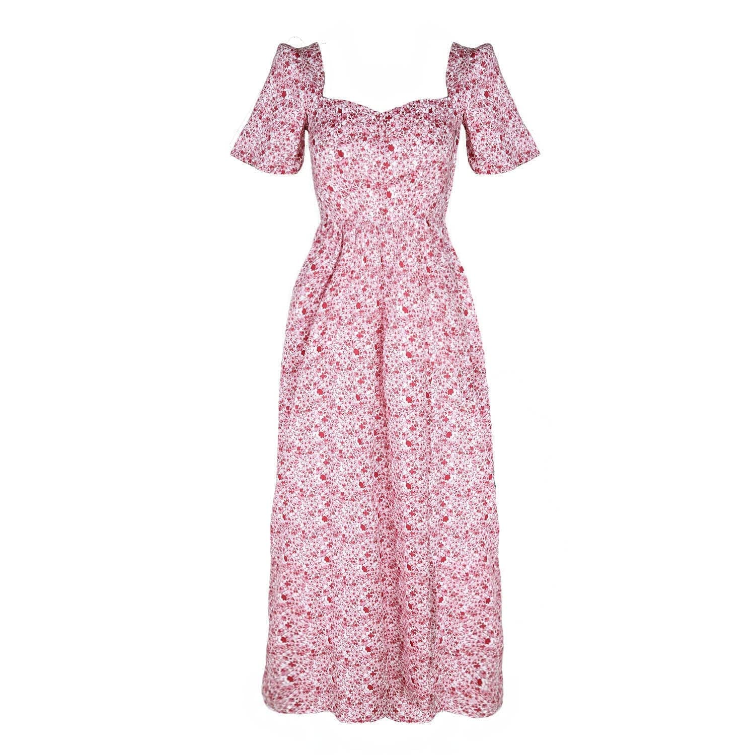 Onirik Dress Beatrice Maxi Dress Pink + Milky White Liberty