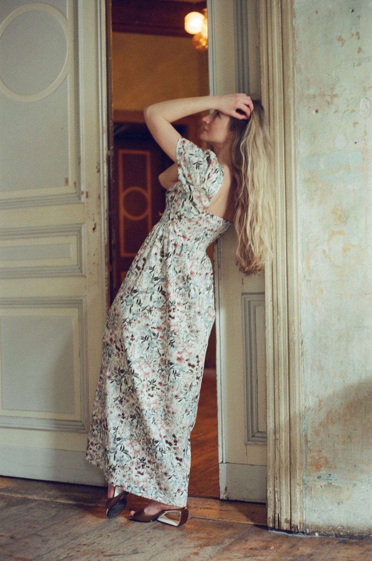 Poppy Maxi Dress Vintage Floral Cotton