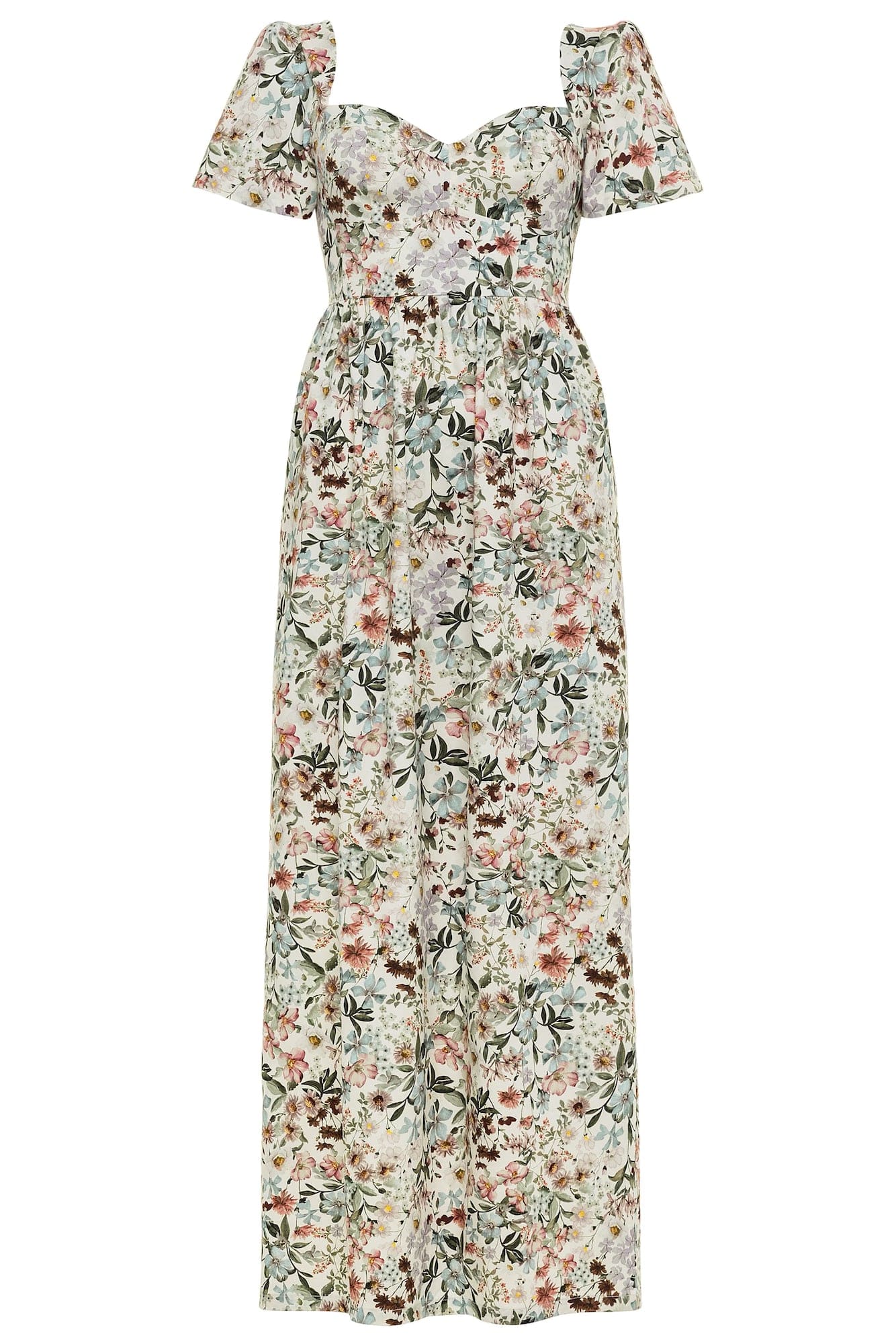 Onirik Dress Poppy Maxi Dress / Vintage White Floral Cotton