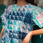 OPHELIA & INDIGO Dress Lara Dress Blue & Green Geo