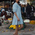 OPHELIA & INDIGO Dress Pippa Dress Dandelion Print