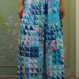 OPHELIA & INDIGO Skirt Mimi Skirt Green & Blue Geo