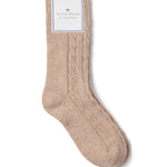 Petite Plume Cashmere Socks 100% Cashmere Women's Socks in Beige