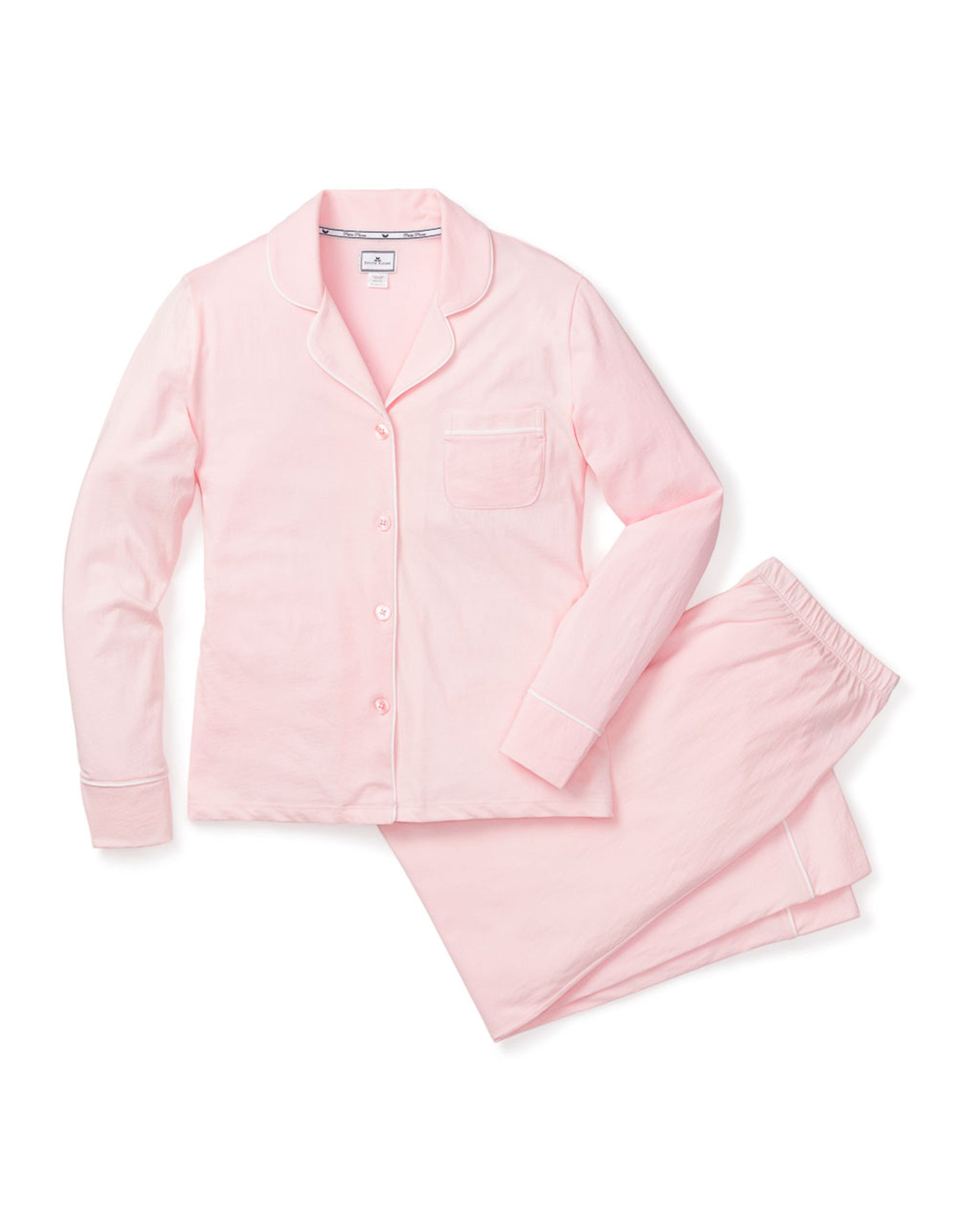 Petite Plume Sleepwear & Loungewear Women's Pima Pajama Set in Pink