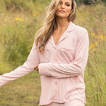 Petite Plume Sleepwear & Loungewear Women's Pima Pajama Set in Pink