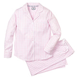 Petite Plume Sleepwear & Loungewear Women's Twill Pajama Set in Pink Gingham