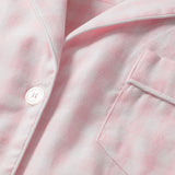 Petite Plume Sleepwear & Loungewear Women's Twill Pajama Set in Pink Gingham