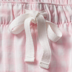 Petite Plume Sleepwear & Loungewear Women's Twill Pajama Set in Pink Gingham