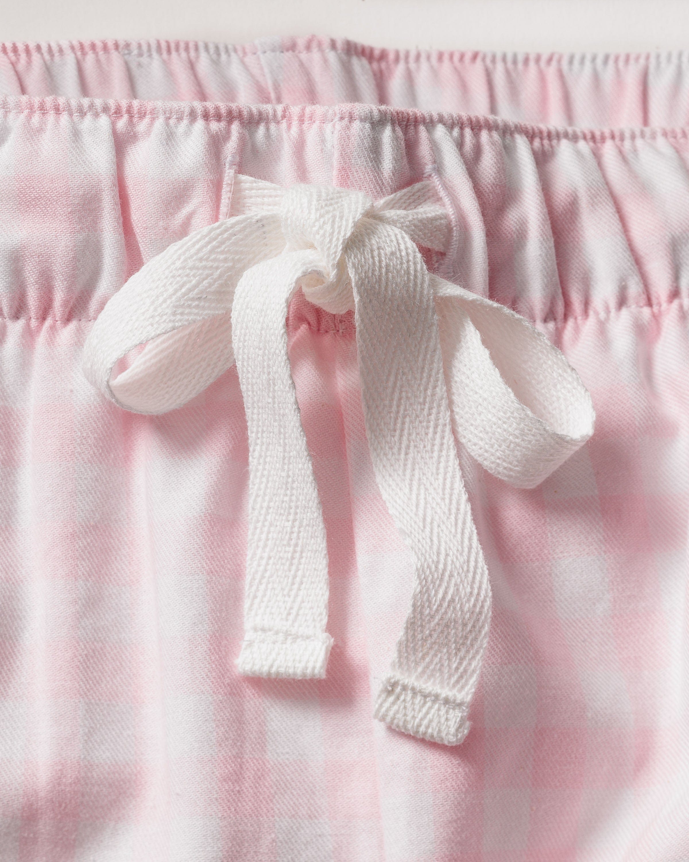 Petite Plume Sleepwear & Loungewear Women's Twill Pajama Set in Pink Gingham