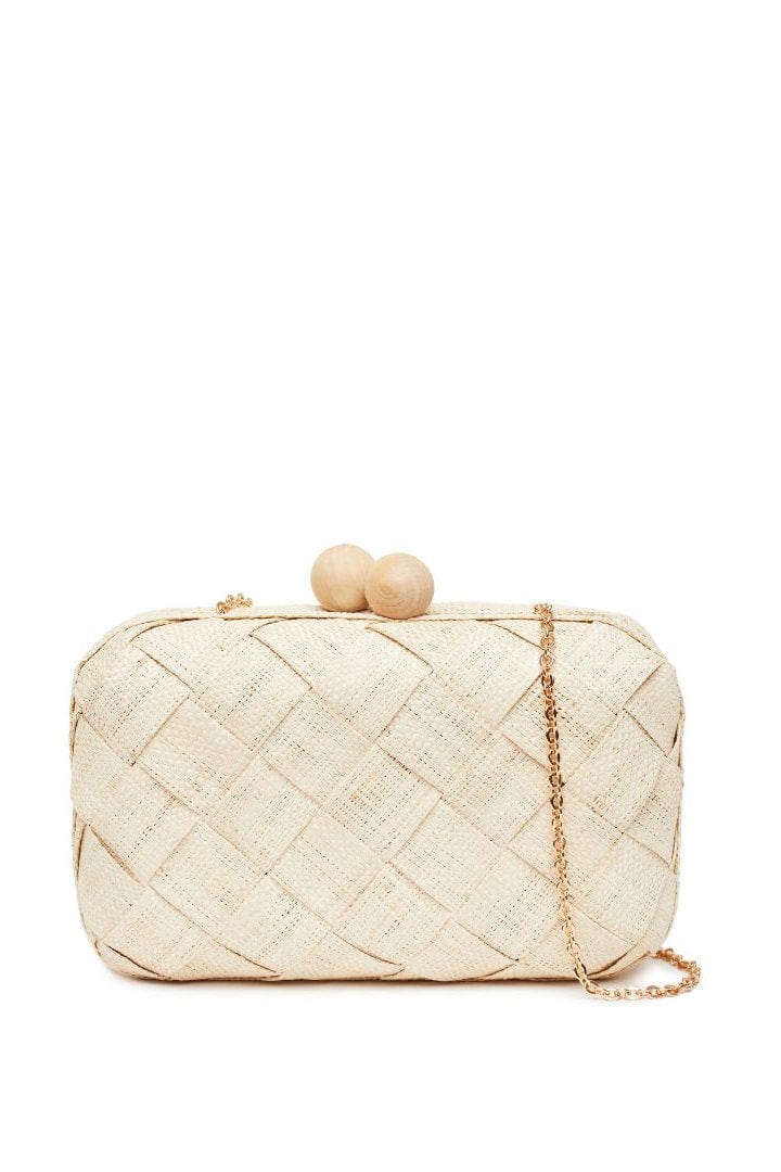 POOLSIDE Handbags Beige The Island Clutch