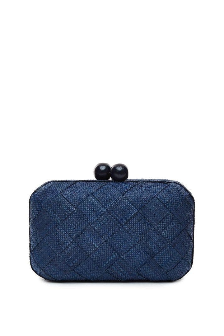 POOLSIDE Handbags Navy The Island Clutch