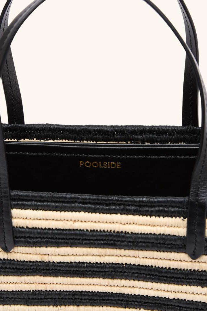 POOLSIDE Midnight The Capri Tote - Midnight Stripe