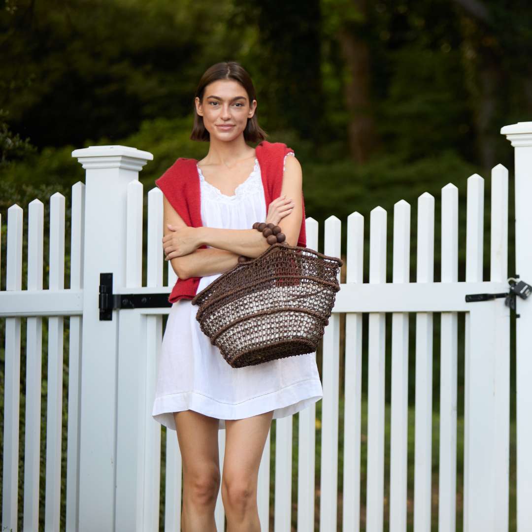 POOLSIDE Chocolate The Comporta Tote - Cocoa