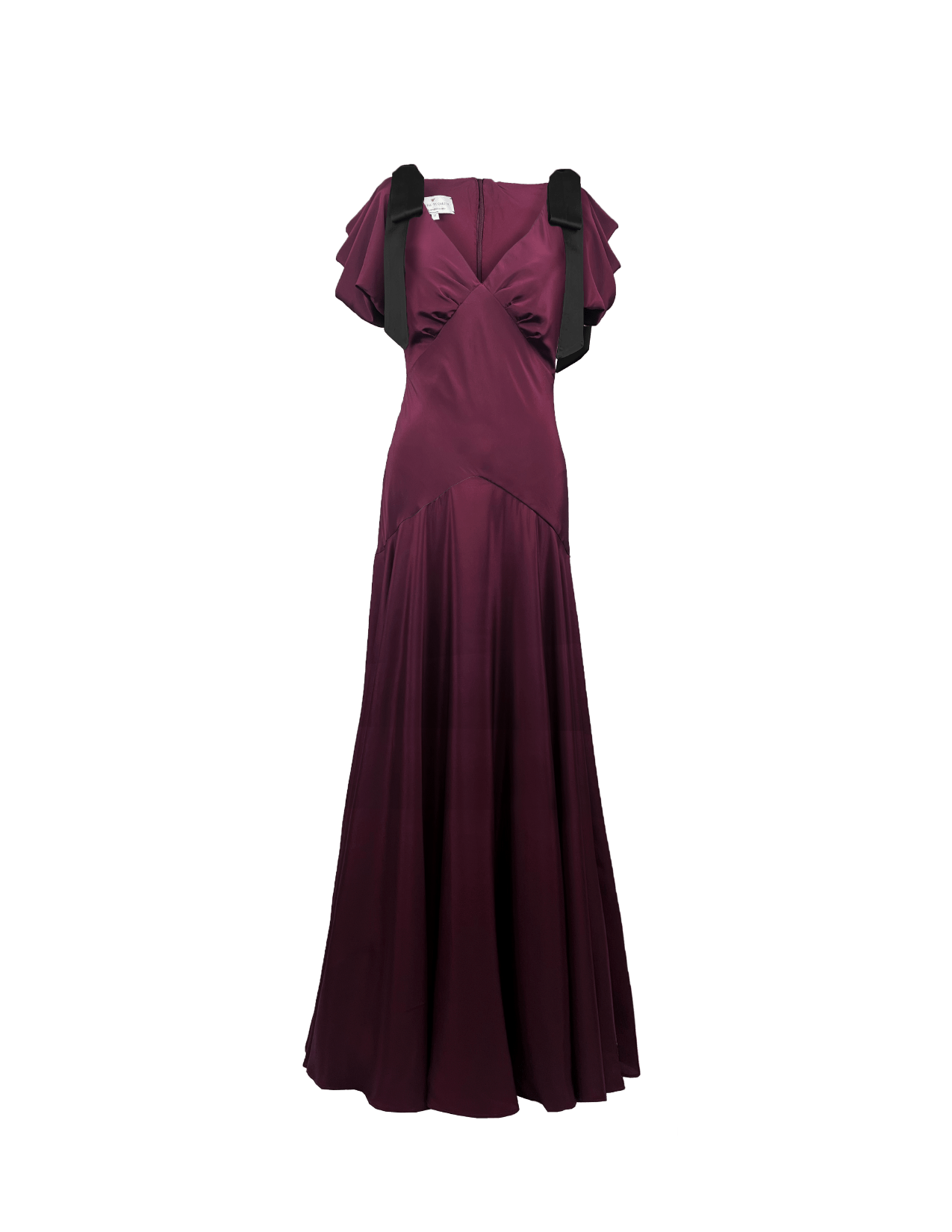 Rebecca Elizabeth Dress 00/0 Amara Bow Gown Mulberry