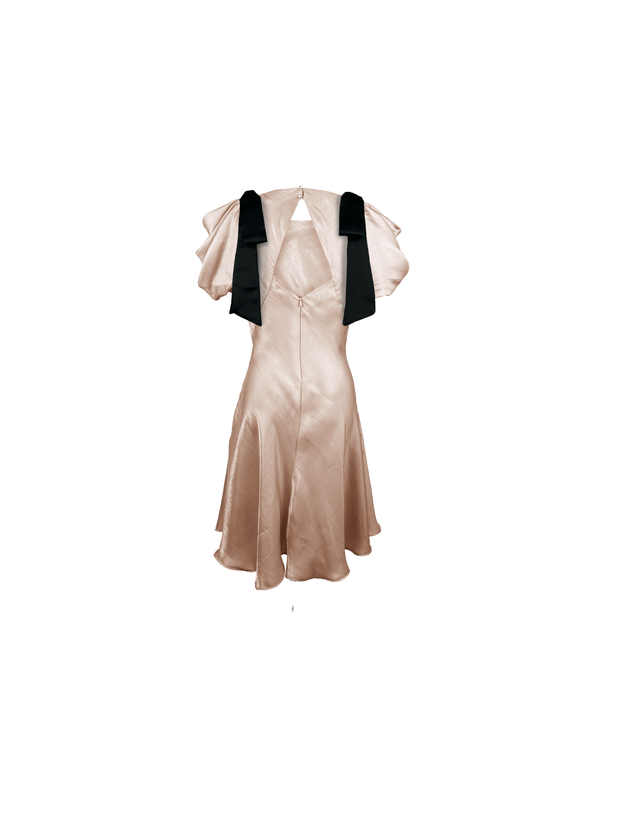 Rebecca Elizabeth Dress Dahlia Bow Dress Champagne with Stars