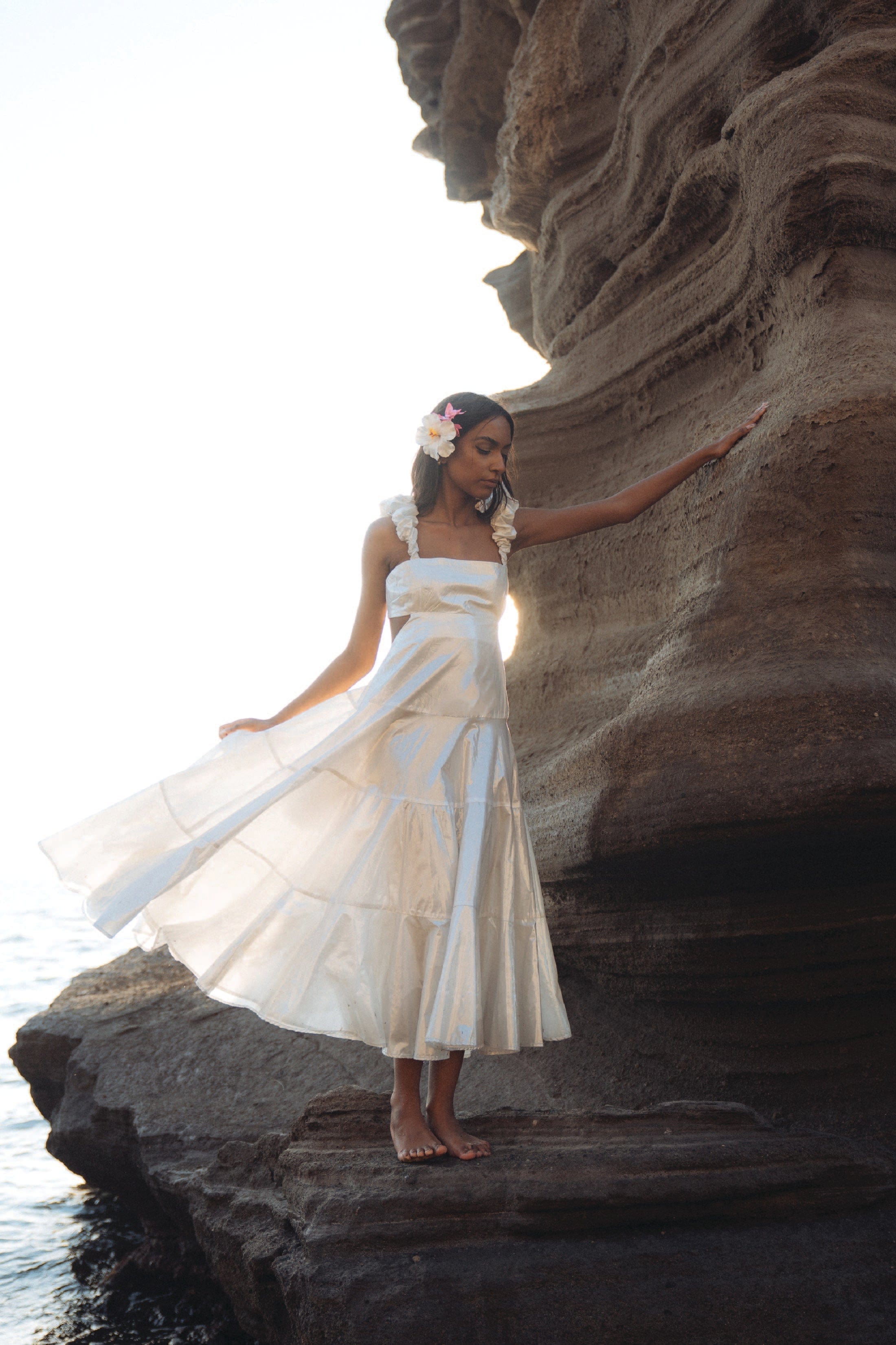 Rebecca Elizabeth Dress Elektra Aurora Metallic