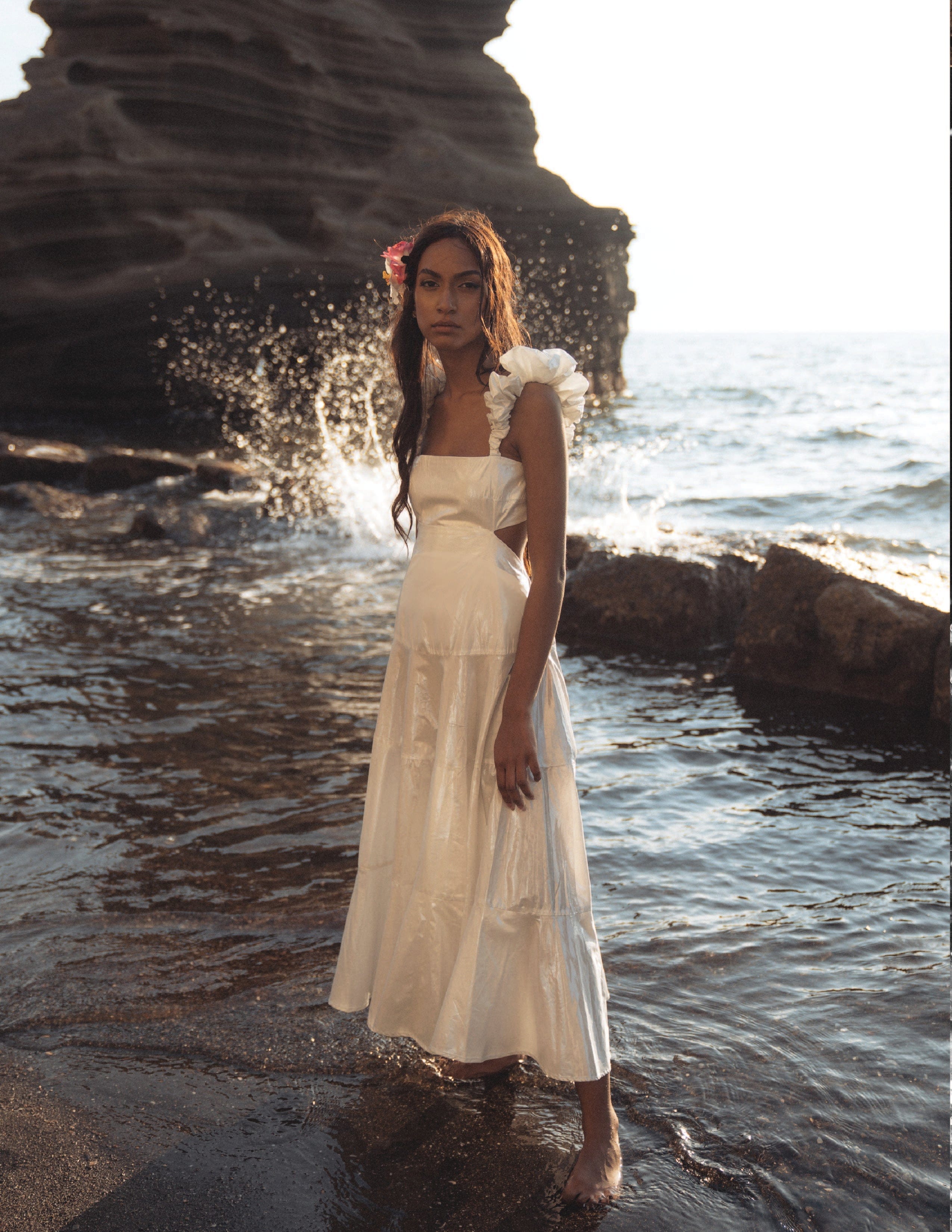 Rebecca Elizabeth Dress Elektra Aurora Metallic