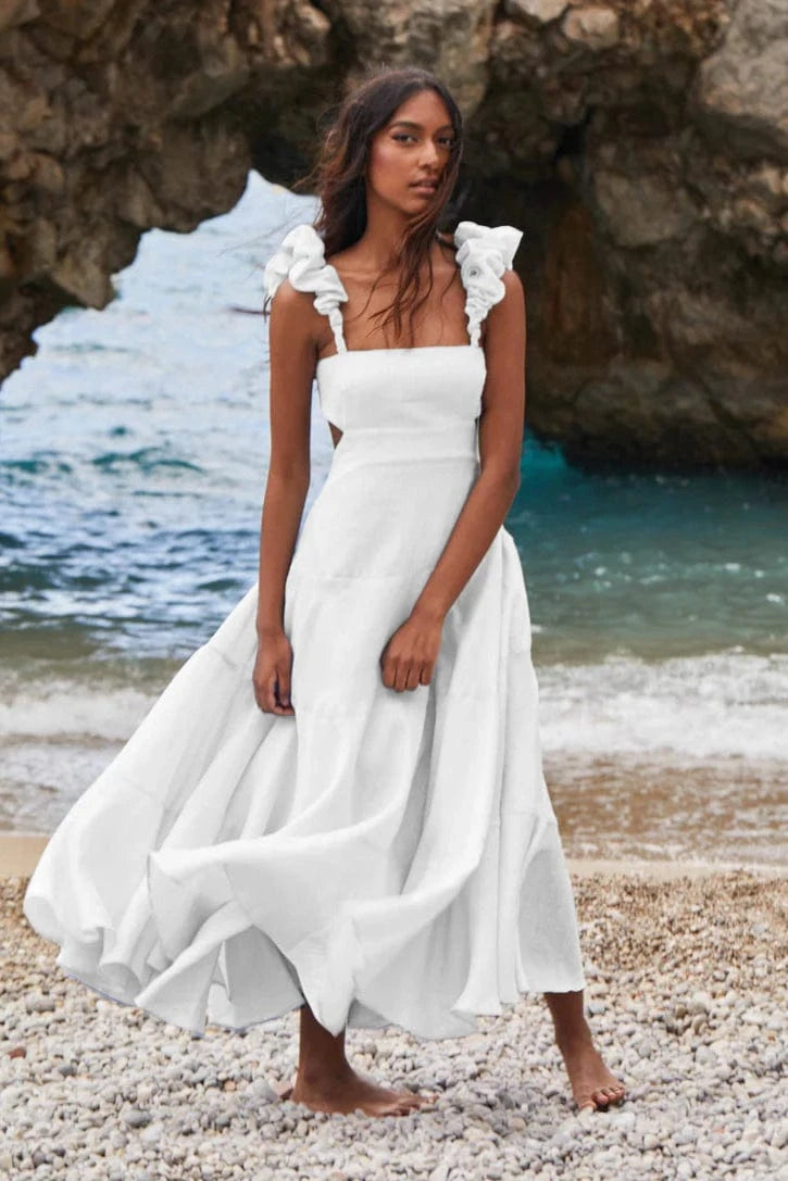 Rebecca Elizabeth Dress Elektra Bianco