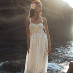 Rebecca Elizabeth Dress 00/0 / Azzuro Stripe Lucilla Aurora Metallic