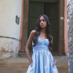 Rebecca Elizabeth Dress Lucilla Azzuro Stripe