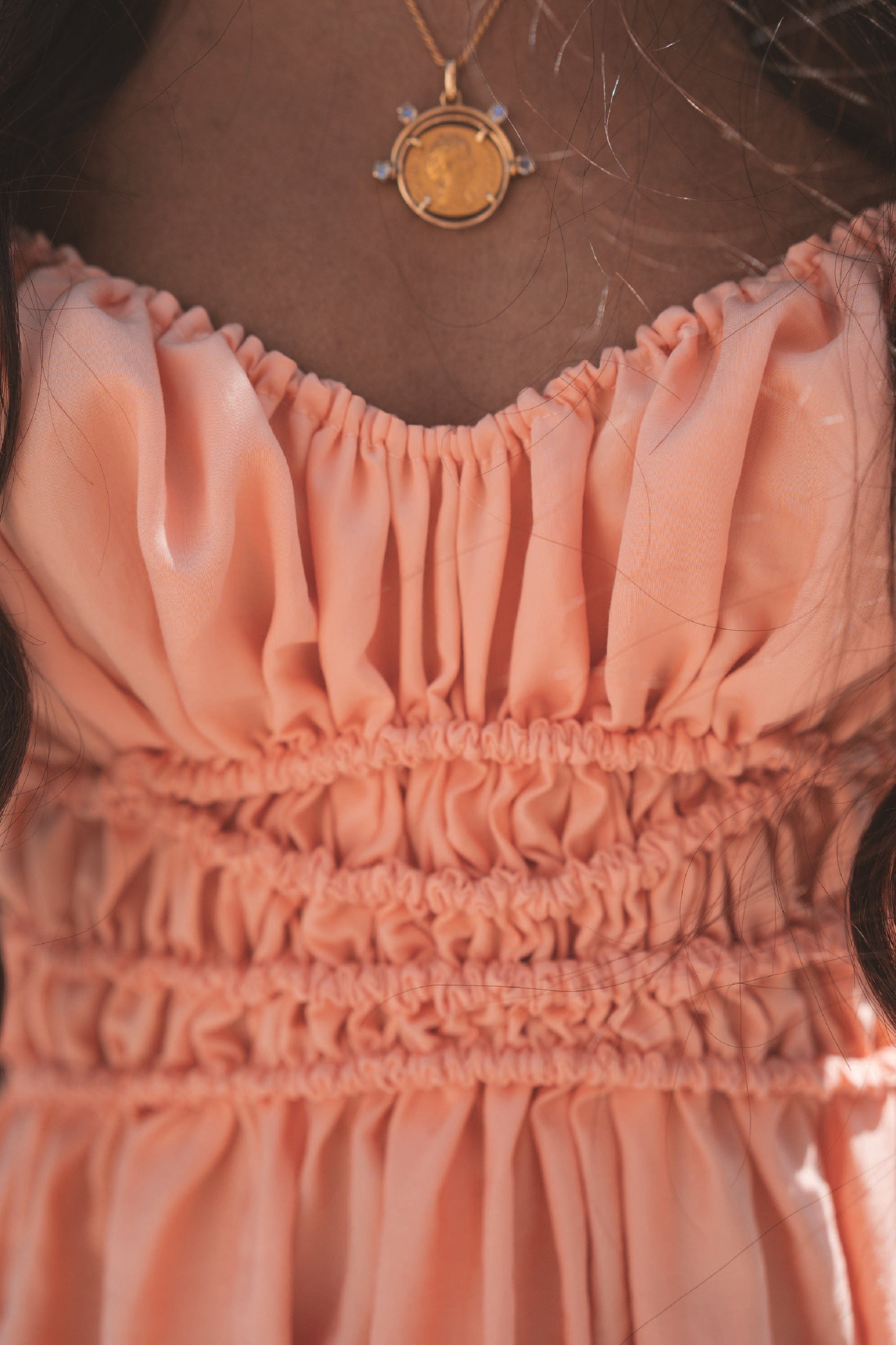 Rebecca Elizabeth Dress Lucilla Melon Sorbet