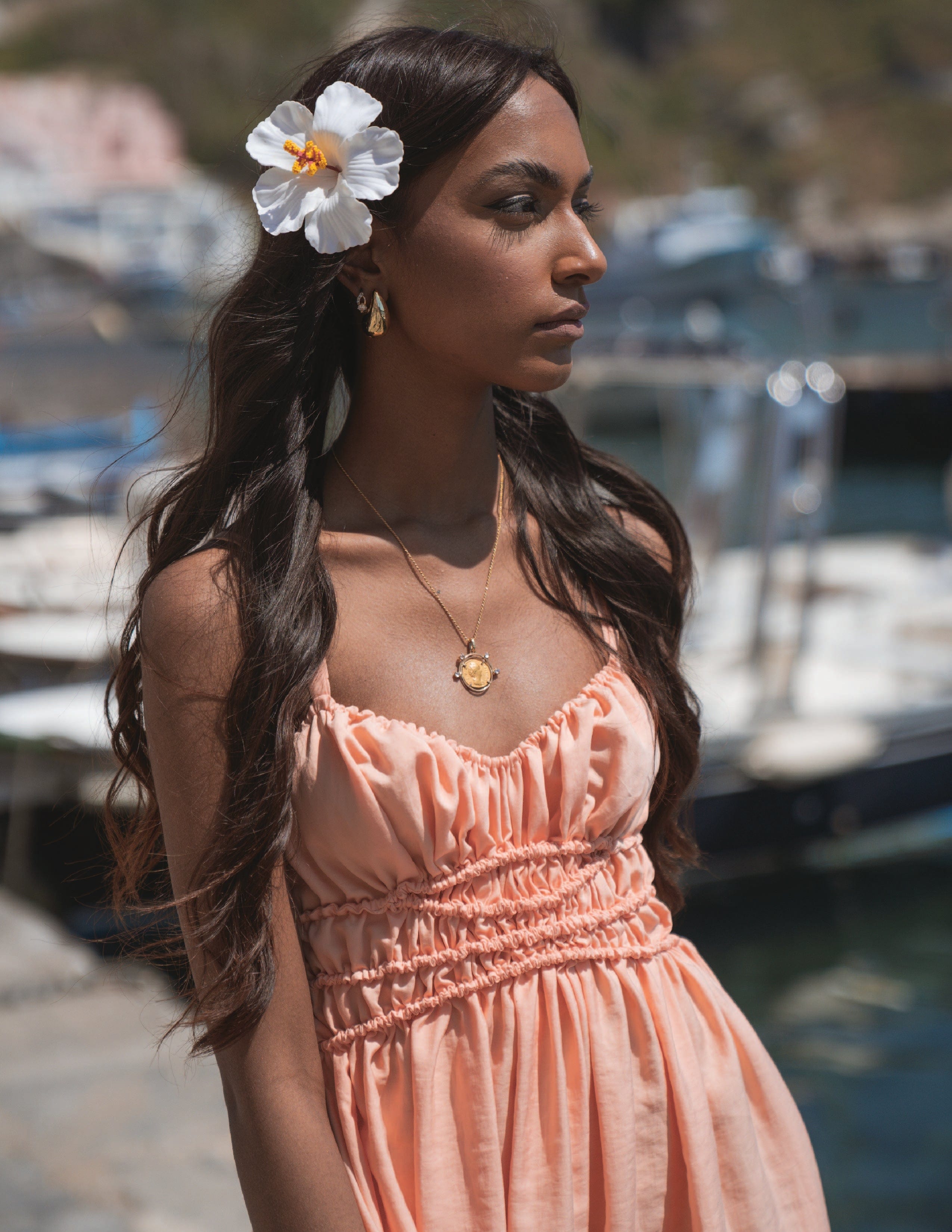 Rebecca Elizabeth Dress Lucilla Melon Sorbet