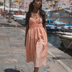 Rebecca Elizabeth Dress Lucilla Melon Sorbet