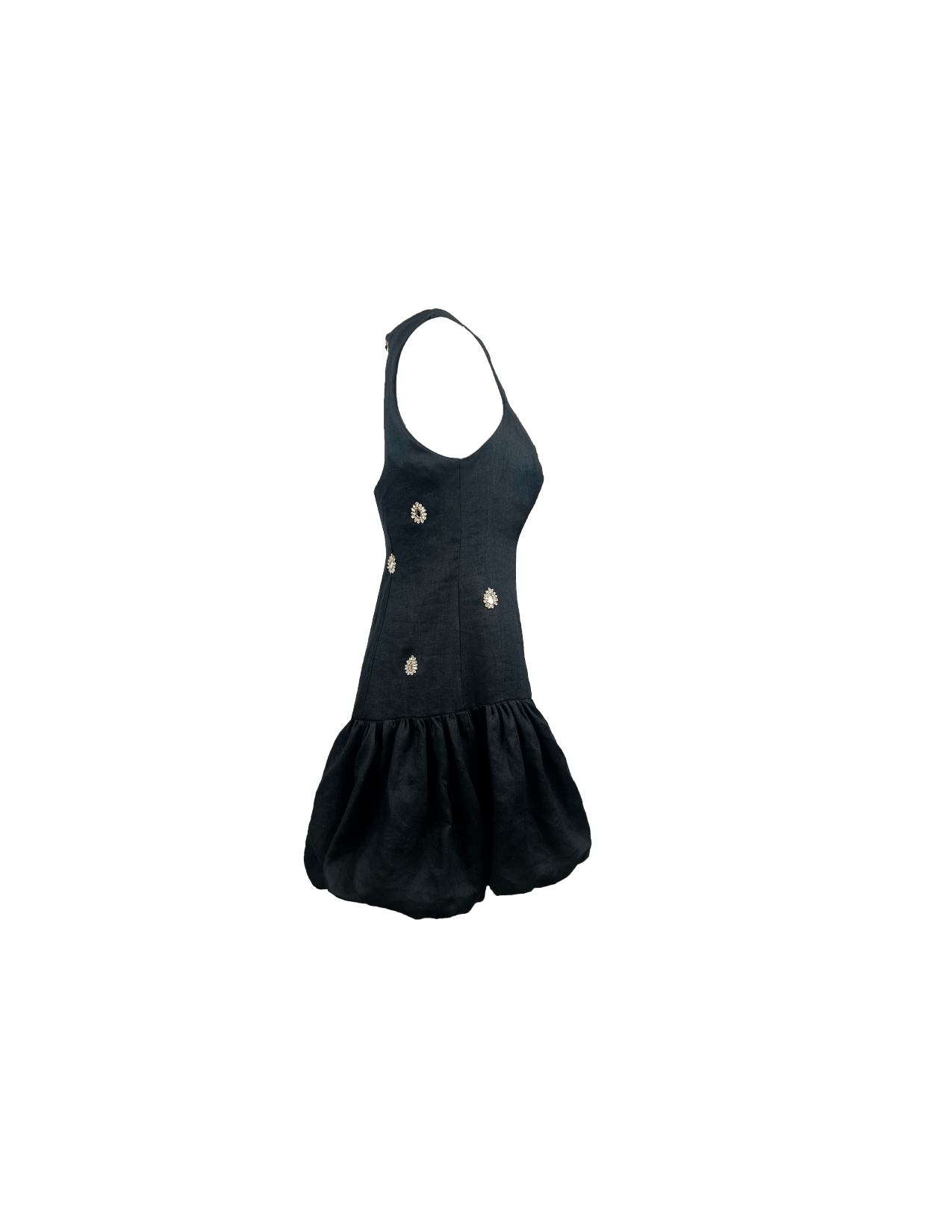 Rebecca Elizabeth Dress Selestia Embroidered Noir